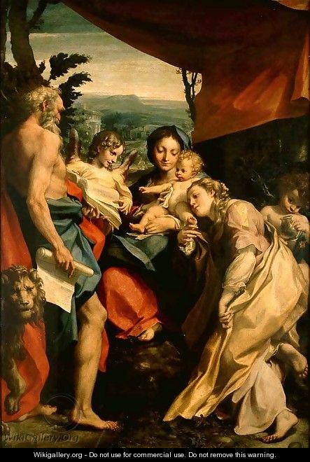 Madonna with St. Jerome - Correggio (Antonio Allegri)