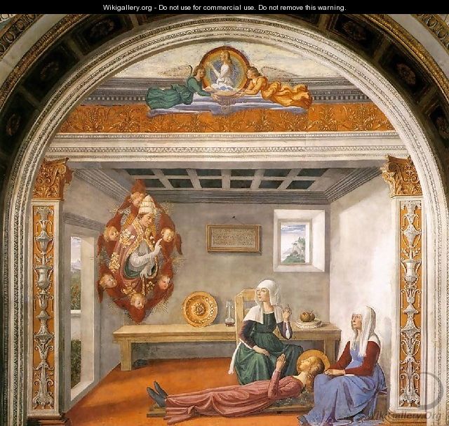 Announcement of Death to St Fina - Domenico Ghirlandaio