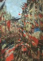 Rue Montargueil with Flags - Claude Oscar Monet