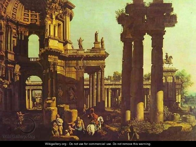Ruins of a Temple - Bernardo Bellotto (Canaletto)