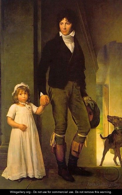 Jean-Baptiste Isabey and his Daughter - Baron Francois Gerard