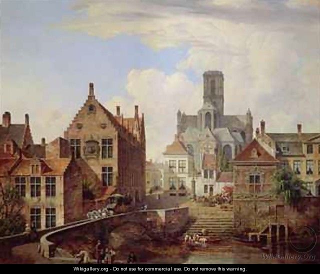 View of St Bavo Cathedral 1831 - Pieter Frans de Noter