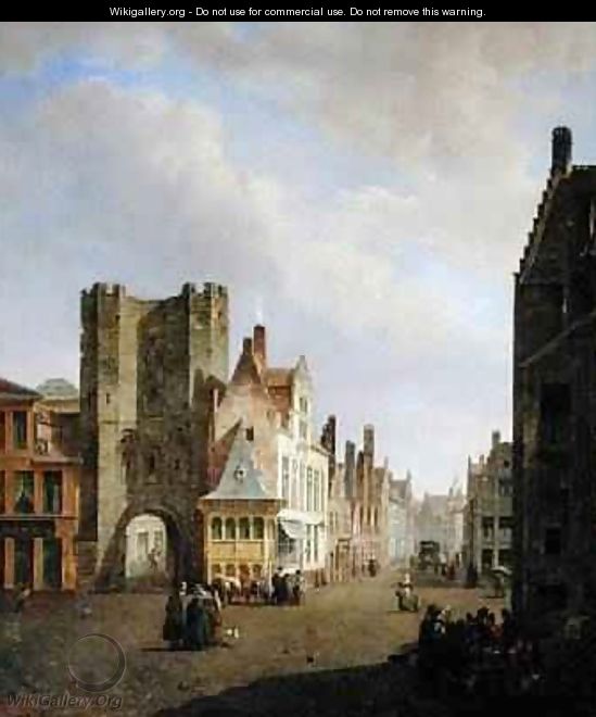 Street Scene 1833 - Pieter Frans de Noter