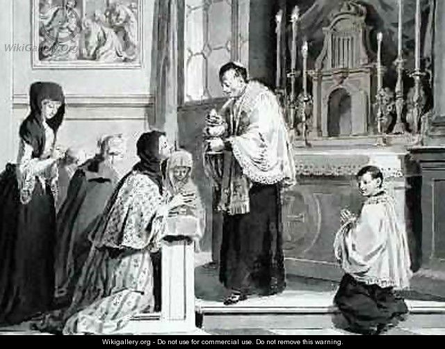 The Seven Sacraments Communion 1779 - Pietro Antonio Novelli