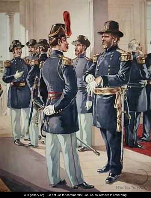 MajorGeneral Grant with Staff and Line Officers - Henry Alexander Ogden