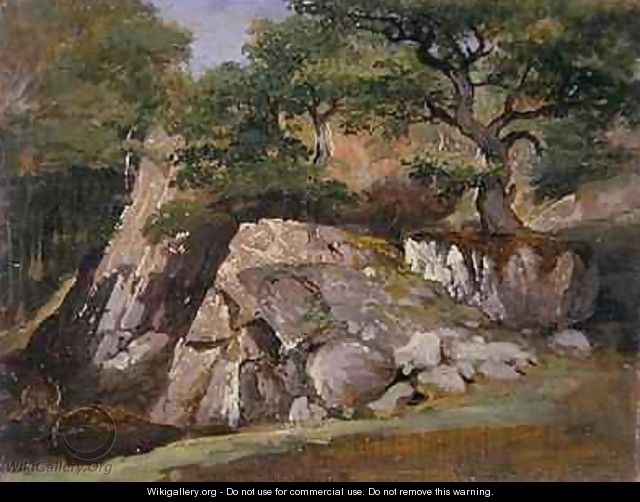 A View of the Valley of Rocks near Mittlach - James Arthur O