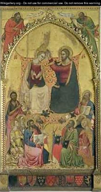 The Coronation of the Virgin with Saints and Prophets 1372 - Andrea & Jacopo Orcagna di Cione