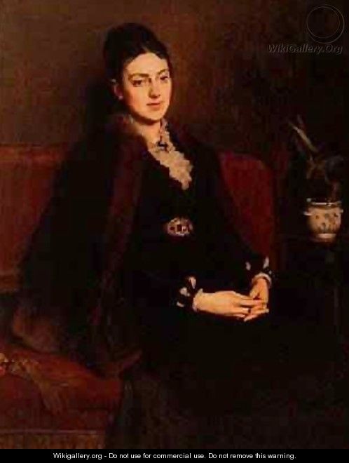Portrait of Lady Orchardson 1854-1917 1875 - Sir William Quiller-Orchardson