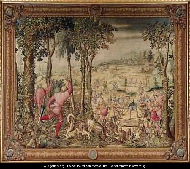 The Hunts of Maximilian Scorpio The Stag Hunt The Rush for the Spoils - (after) Orley, Bernard van