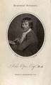 Portrait of John Opie 1761-1807 engraved by Ridley 1798 - John Opie