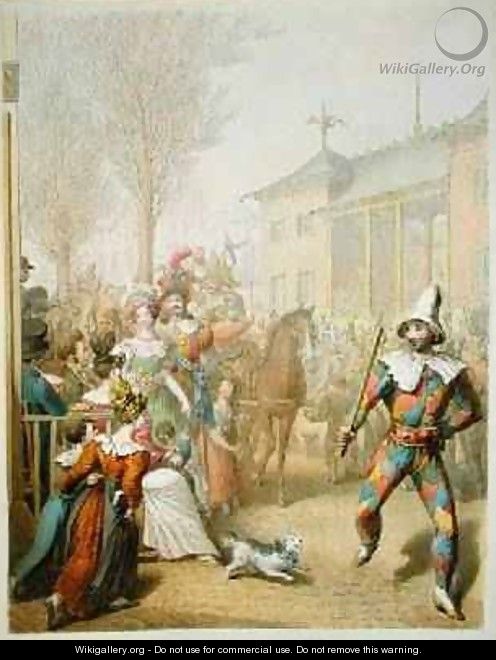 Mardi-Gras Boulevard des Italiens 1831 - George Emmanuel Opitz