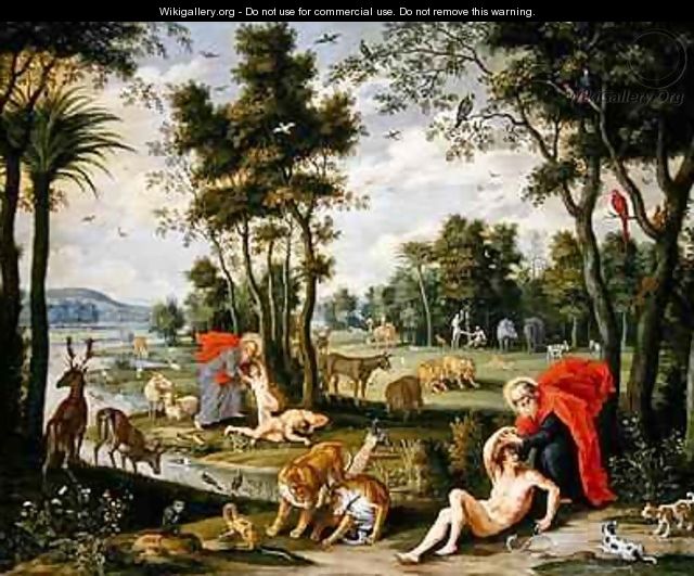 The Creation of Adam and Eve - Isaak van Oosten