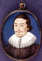 Unknown member of the Dorset family miniature 1615 - Isaac Oliver