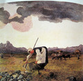 The harvesting of hay - Giovanni Segantini