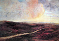 Sundown at Pusian - Giovanni Segantini