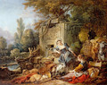 Resting at the fountain - François Boucher