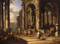 The expulsion of the merchants from the temple - Caspar Andriaans Van Wittel