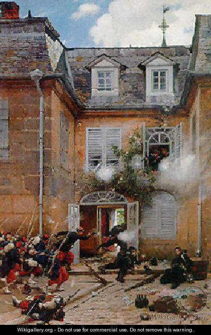 A surprise attack, Metz - Alphonse de Neuville