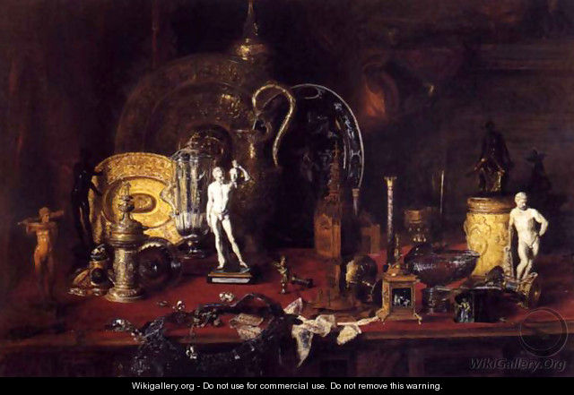 Still life with objects of Wallace - Blaise Alexandre Desgoffe