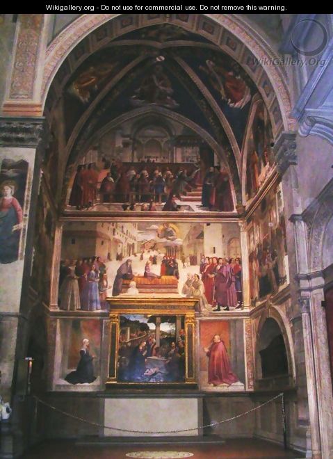 View of the Santa Trinita Chapel - Domenico Ghirlandaio