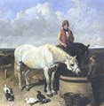 Horses Rider And Stable Hand 1849 - John Frederick Herring Snr