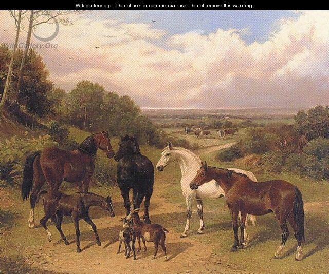 Horse in Surrey Pastures - John Frederick Herring Snr