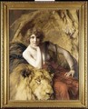 Woman with a lion - Emile Friant
