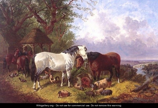 The Farm Yard - John Frederick Herring Snr