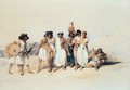 A Nubian group, Wady Kardassy - David Roberts