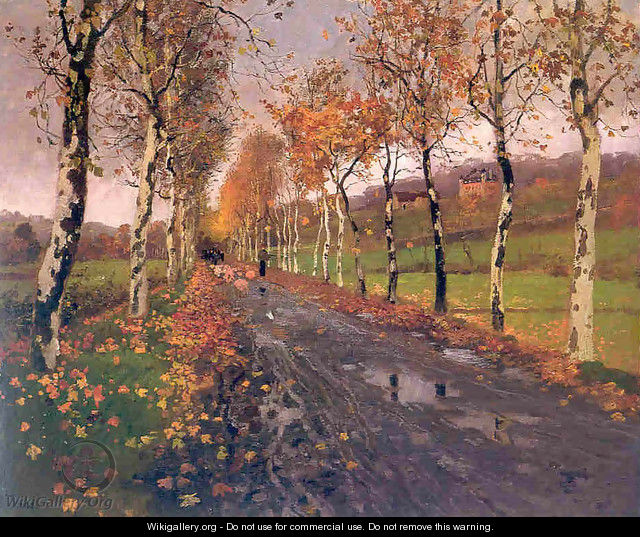 The road - Fritz Thaulow
