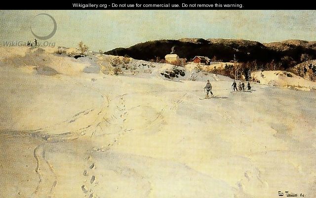 A Winter Day in Norway - Fritz Thaulow