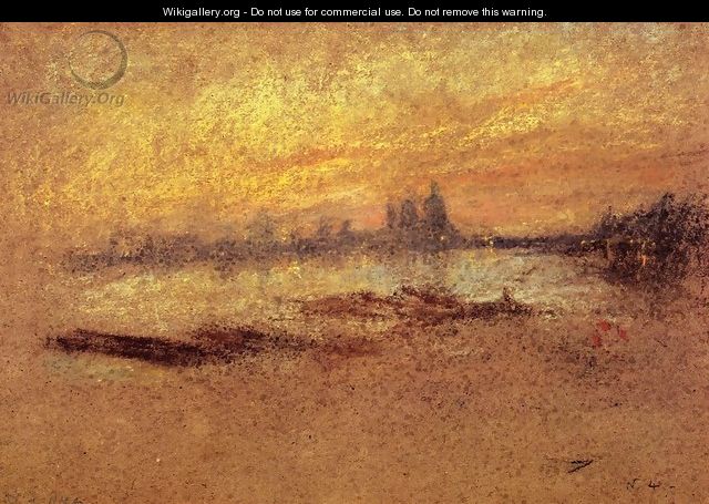 Red and Gold, Salute, Sunset - James Abbott McNeill Whistler