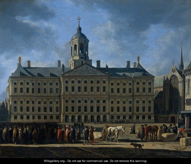 The Town Hall on the Dam, Amsterdam - Gerrit Adriaensz Berckheyde