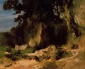 Slope of the Albains Rocky Mountains - Arnold Böcklin