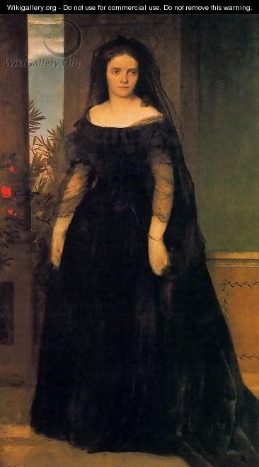 Portrait of the actress Fanny Janauscher - Arnold Böcklin