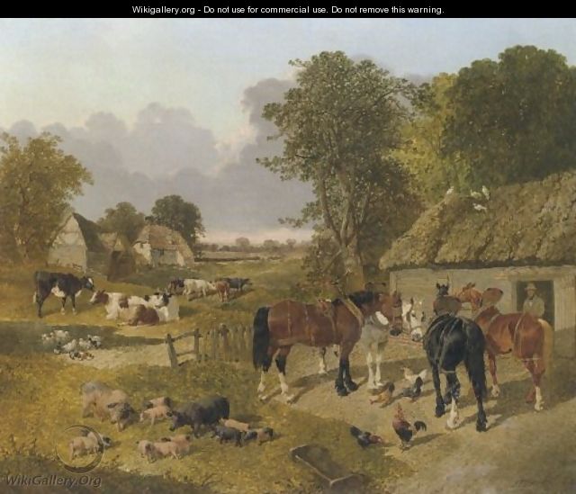 The Barnyard - John Frederick Herring, Jnr.