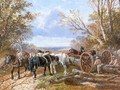 Loading the Log Wagon - John Frederick Herring, Jnr.