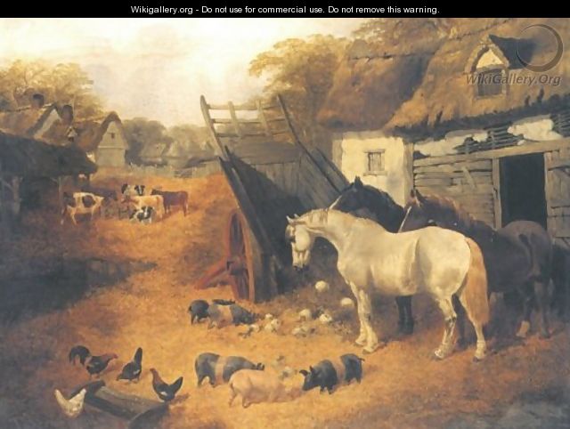 In The Farmyard 1851 - John Frederick Herring, Jnr.