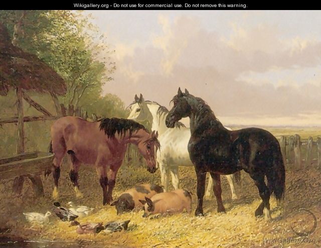 Horses and Farmyard Animals I - John Frederick Herring, Jnr.