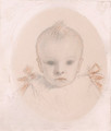 A study of 'Arthur Madox Brown, age nine months' - Ford Madox Brown