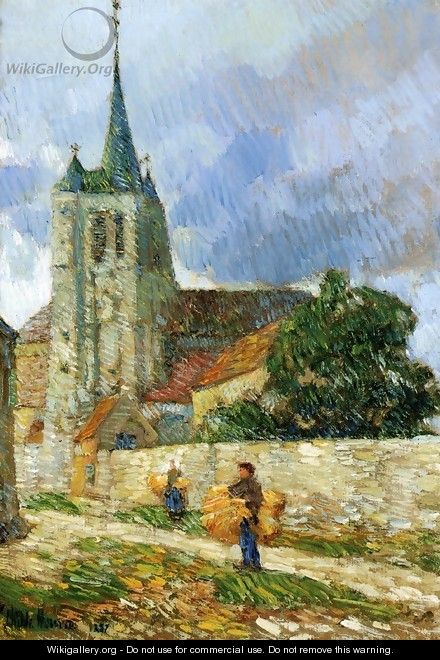 Village Scene, Breton - Childe Hassam