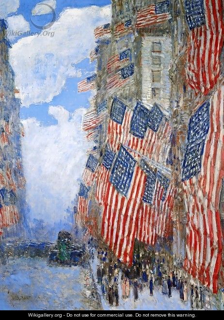 The Fourth of July, 1916 - Childe Hassam
