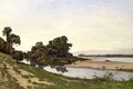 Ile de sable, bord de Loire - Henri-Joseph Harpignies