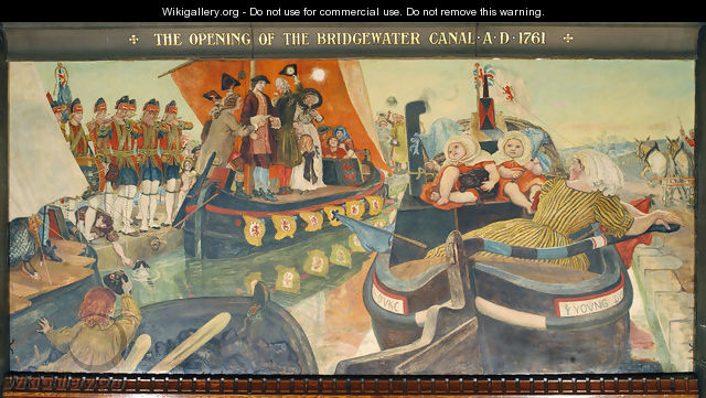 The Opening of the Bridgewater Canal - Ford Madox Brown