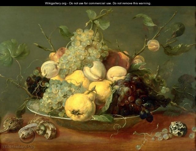 Still life with fruit in the porcelain bowl - Frans Snyders
