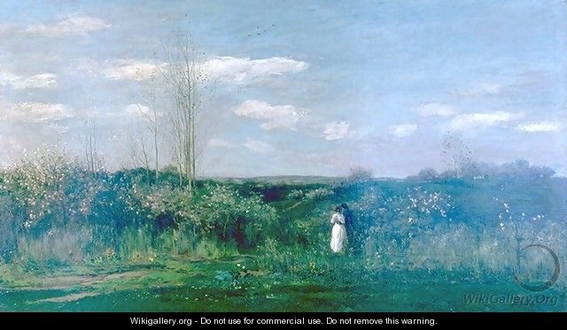 Spring Landscape, Le printemps - Charles-Francois Daubigny