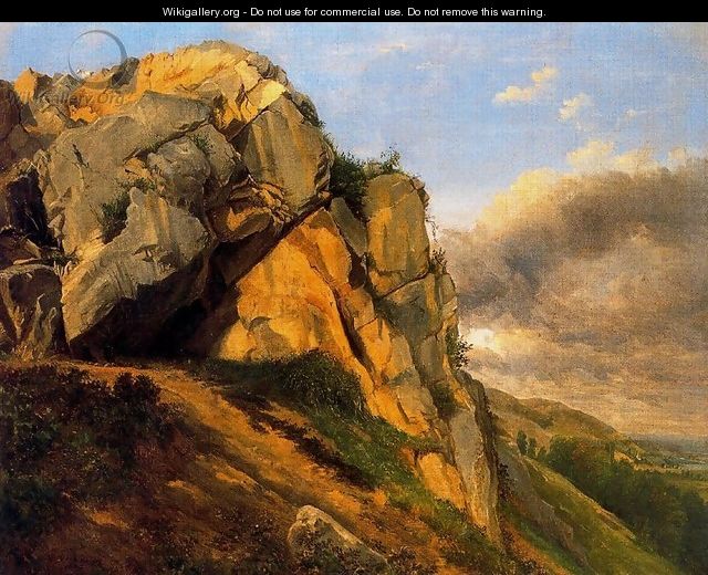 Rocky landscape - Charles-Francois Daubigny