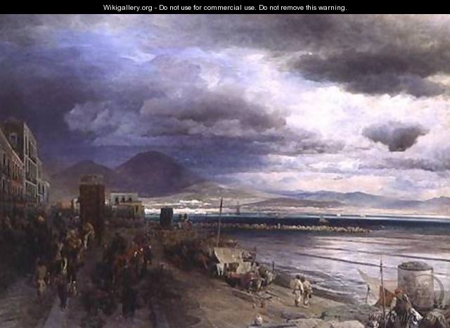The Coast of Naples - Andreas Achenbach