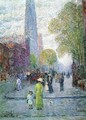 Cathedral Spires, Spring Morning - Childe Hassam