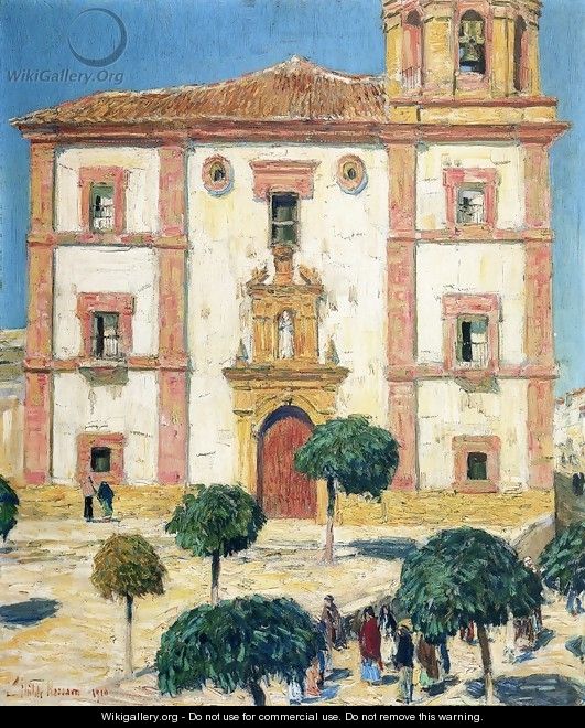 Cathedral at Ronda - Childe Hassam